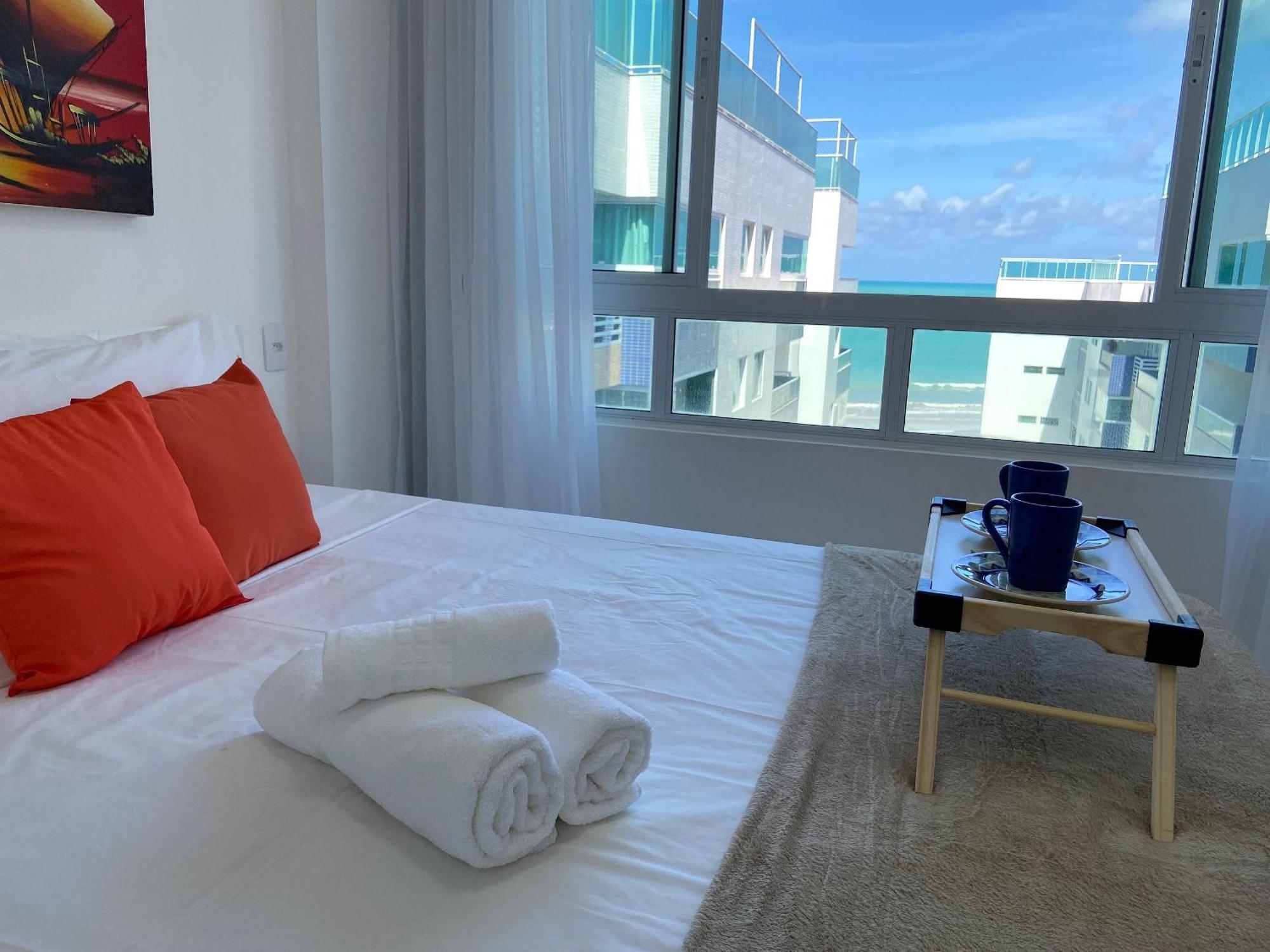Bela Hospedagem - Pe Na Areia No Bessa, Wifi C/Vista Piscina E Mar Joao Pessoa Bagian luar foto